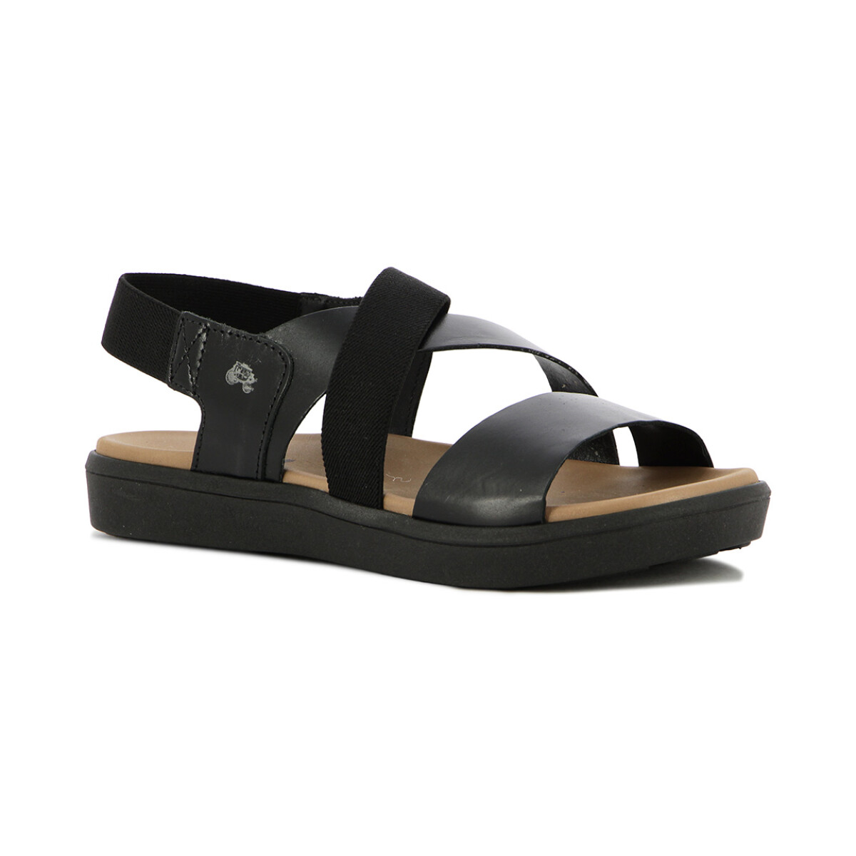 Country Sandalia Para Dama, Capellada Cuero, Suela Sintetico - Negro 