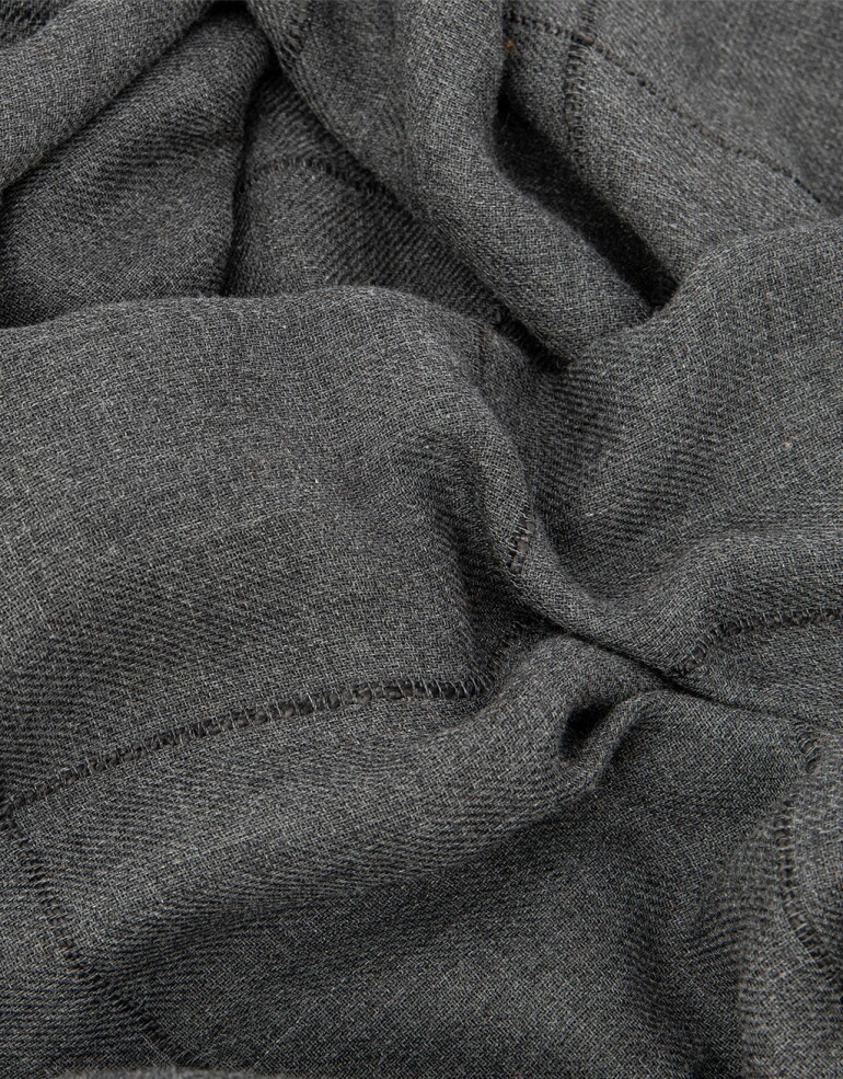 Pashminas Special Price Pashmina A Cuadros - Negro