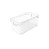 Cesto organizador plástico transparente 30x15x13 cm Cesto organizador plástico transparente 30x15x13 cm