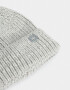 Gorro Romántico Gorro Tejido Con Pompón - Gris Claro