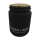 Vela Aromatizante Vidrio con Tapa Corcho 6 x 9 cm - NEGRO