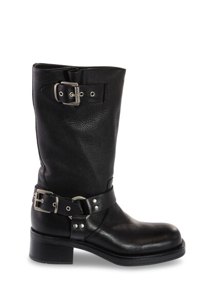 BOTA DOBLE LARGA Negro