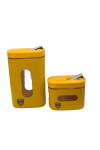 MATE PAMPA SET DE YERBEROS EDICIÓN CLUBES BOCA JUNIORS AMARILLO
