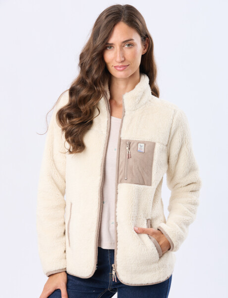 CAMPERA DE SHERPA Natural