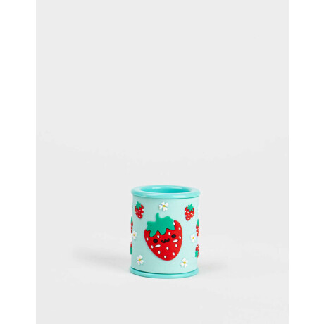 Sacapuntas Con Florcitas Rosa Chicle