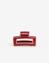Broche Glossy Broche Rectangular Bicolor - Rojo Medio