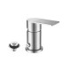 Griferia Bidet Monocomando Satinado Cepillado Linea Salemi