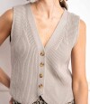 Chaleco Lurex Plata