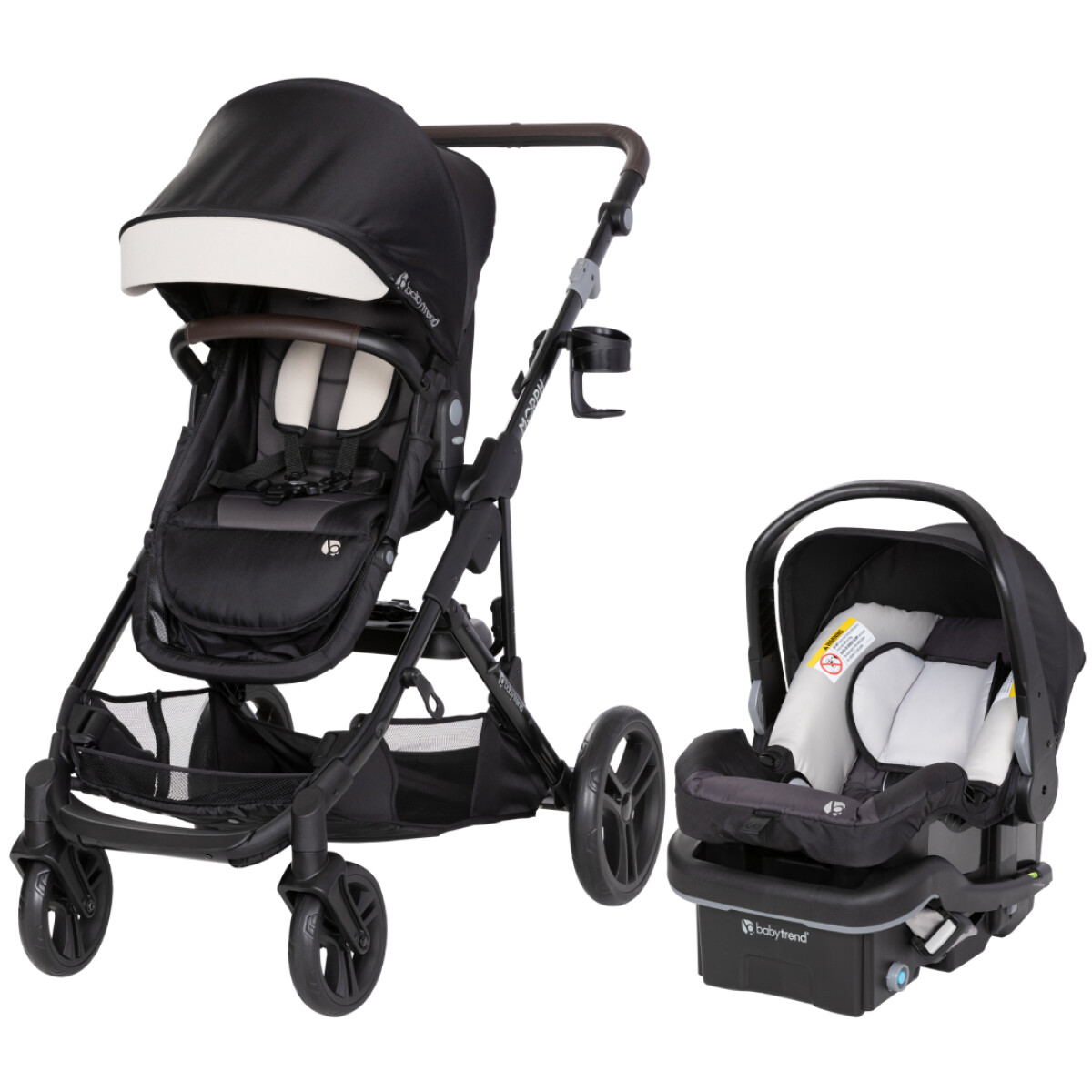 Coche de paseo modular Baby Trend Morph para cochecito individual o doble - Madrid Tan TS11F30A 