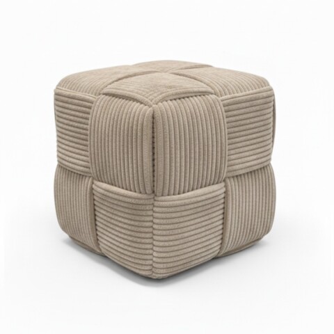 PUFF CUAD BEIGE 36X38X36CM Unica