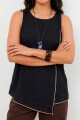 TOP CRUZADO NEGRO