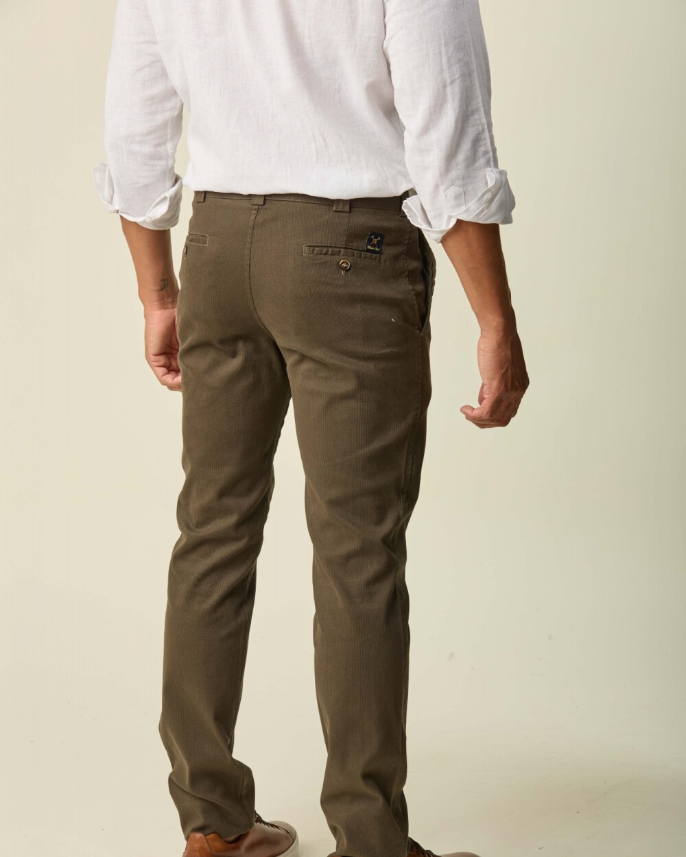 Pantalón Sport Algodón/ Spandex Tramado Verde