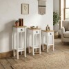 Conjunto Set De Mesas Pedestal Madera Maciza Linea Mexicana Conjunto Set De Mesas Pedestal Madera Maciza Linea Mexicana