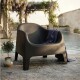 Silla Plastico Skarpo Jardin Liso Negro