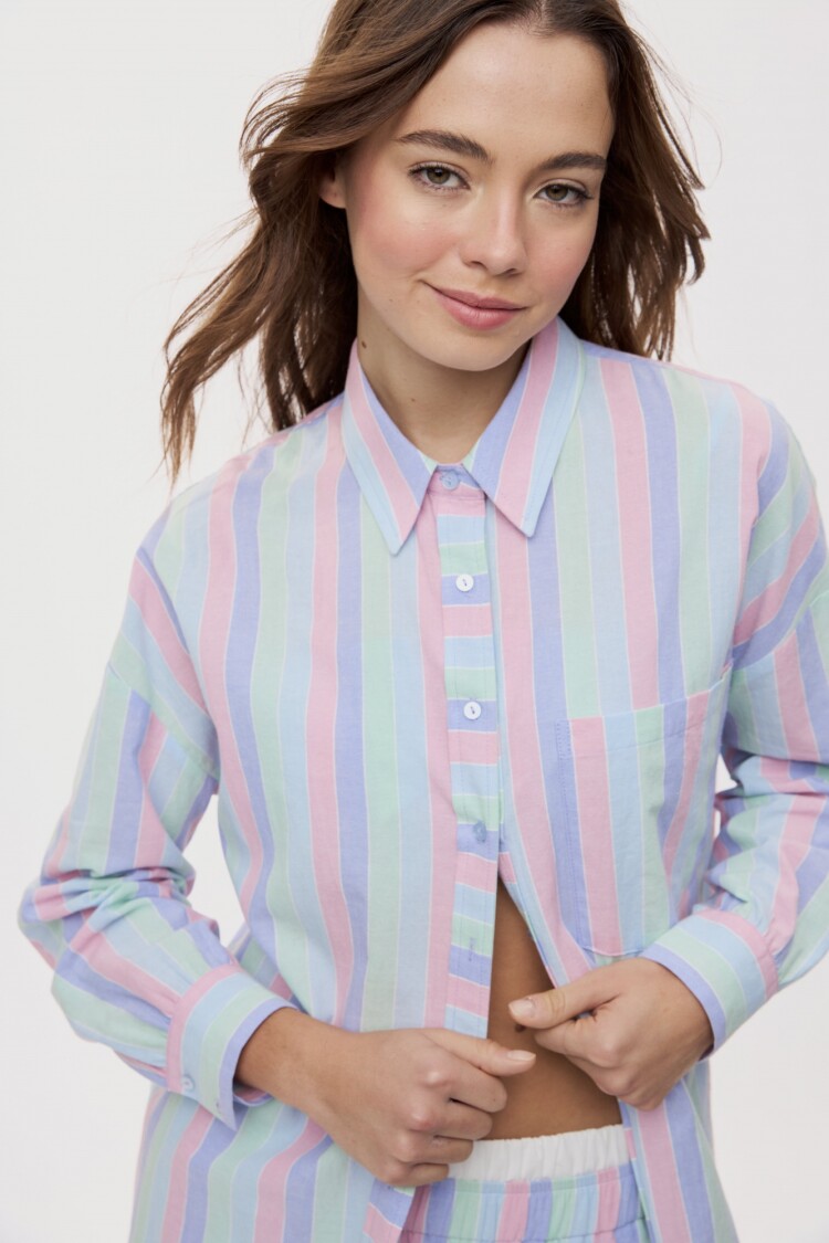 CAMISA CAPRI Celeste