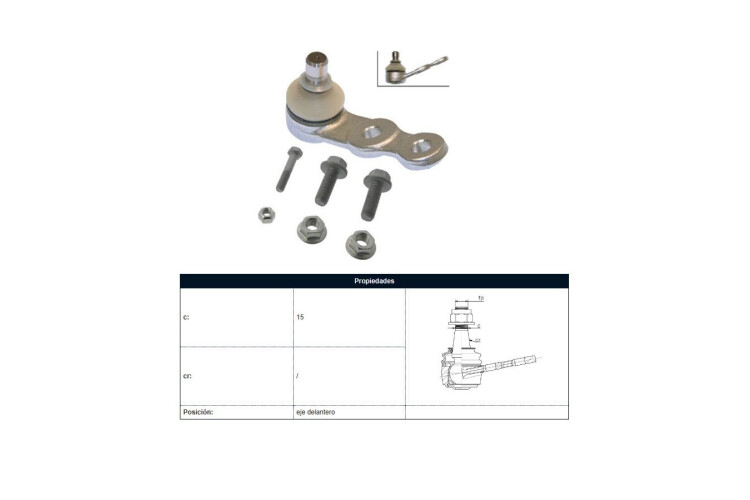 Rotula Chev Corsa Combo/Corsa 95-13 Der/Izq Rotula Chev Corsa Combo/Corsa 95-13 Der/Izq