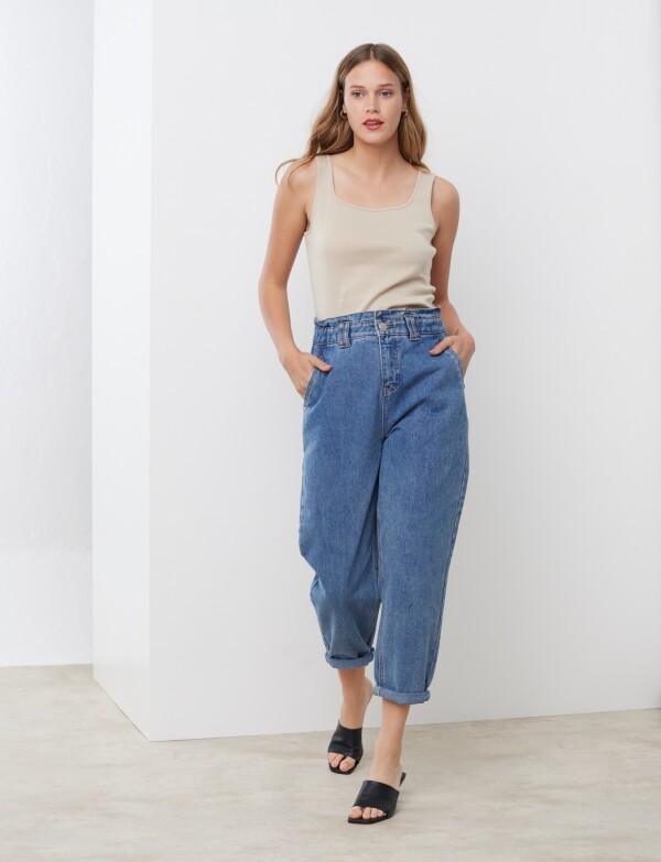 Pantalon Paper Bag JEAN CLARO