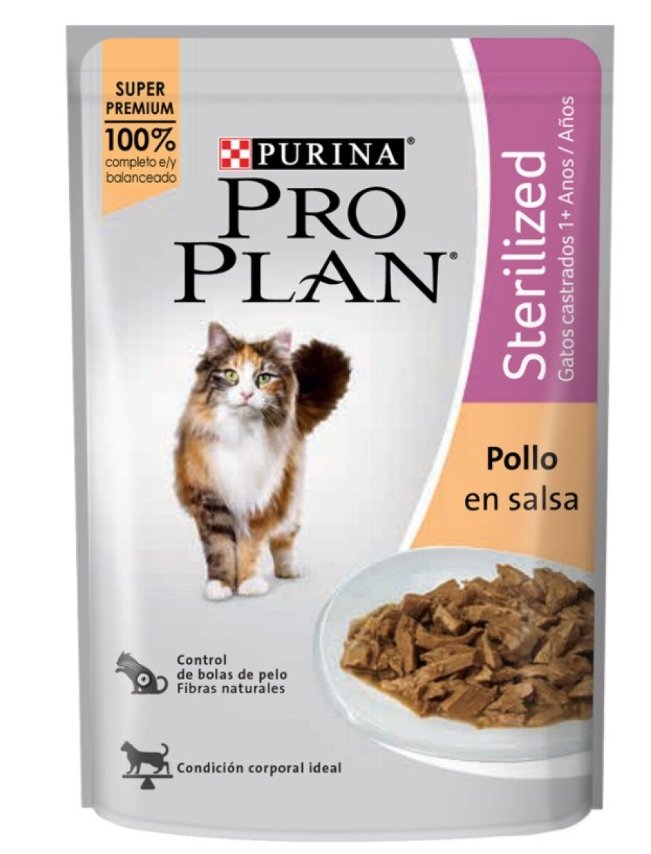 PRO PLAN GATOS ESTERILIZADOS POLLO 85 GR 