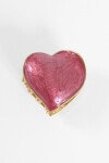 Broche cora simil nacar rojo