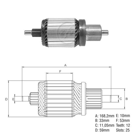 BOBINA ALTERNADOR ARRANQUE FORD PRESTOLITE TRUCK 24V 12E 168L=LUC.720=20115A ZM BOBINA ALTERNADOR ARRANQUE FORD PRESTOLITE TRUCK 24V 12E 168L=LUC.720=20115A ZM