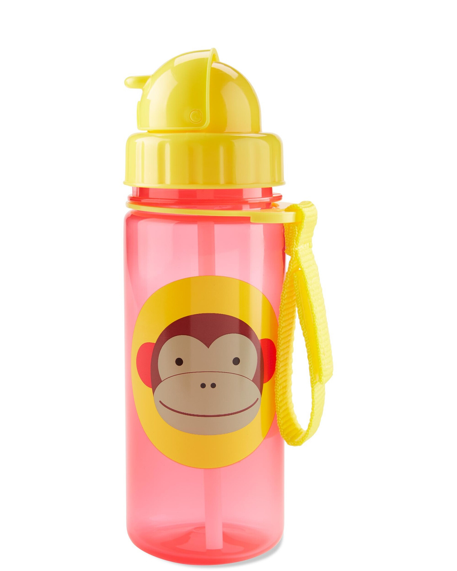 Botella Para Niños Con Sorbito Diseño Mono 0