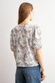 Camisa estampa paisley azul marino