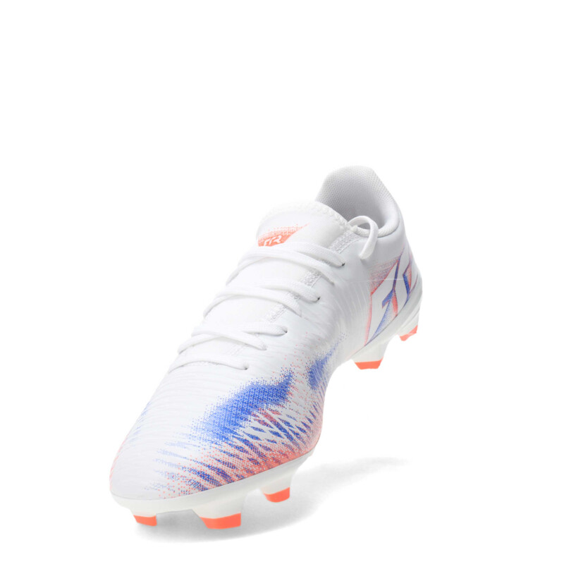 Championes Puma Futbol 11 Future 8 Play FG Masculino Blanco - Anaranjado - Azul