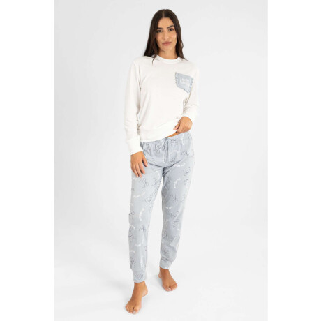 Pijama Croissants Rosado