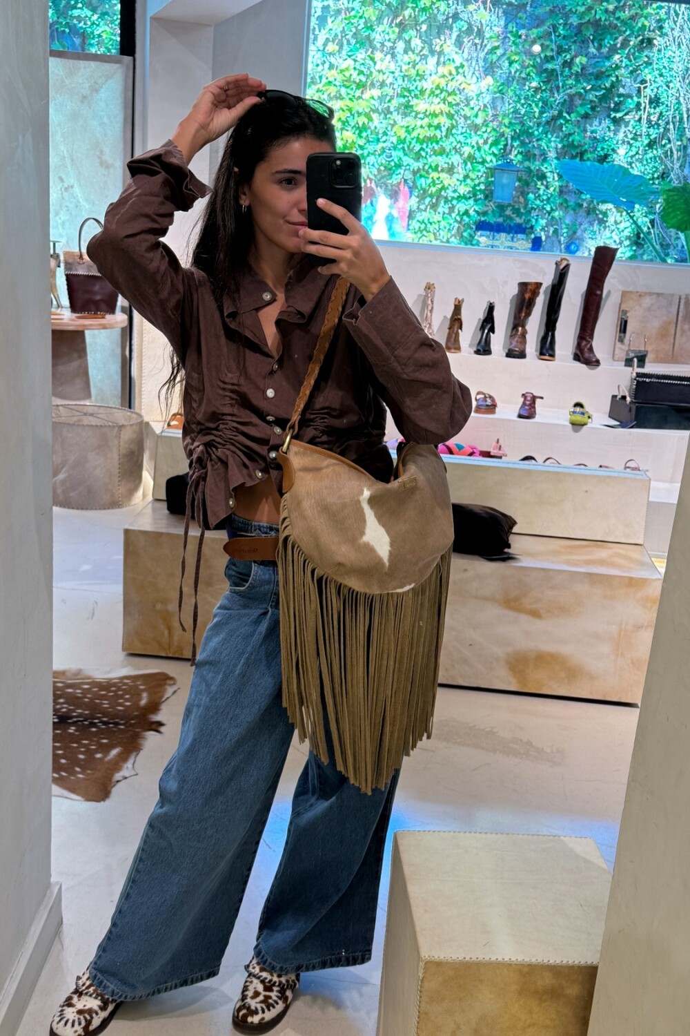 Bellaca Bag Cowhide Beige / Topo
