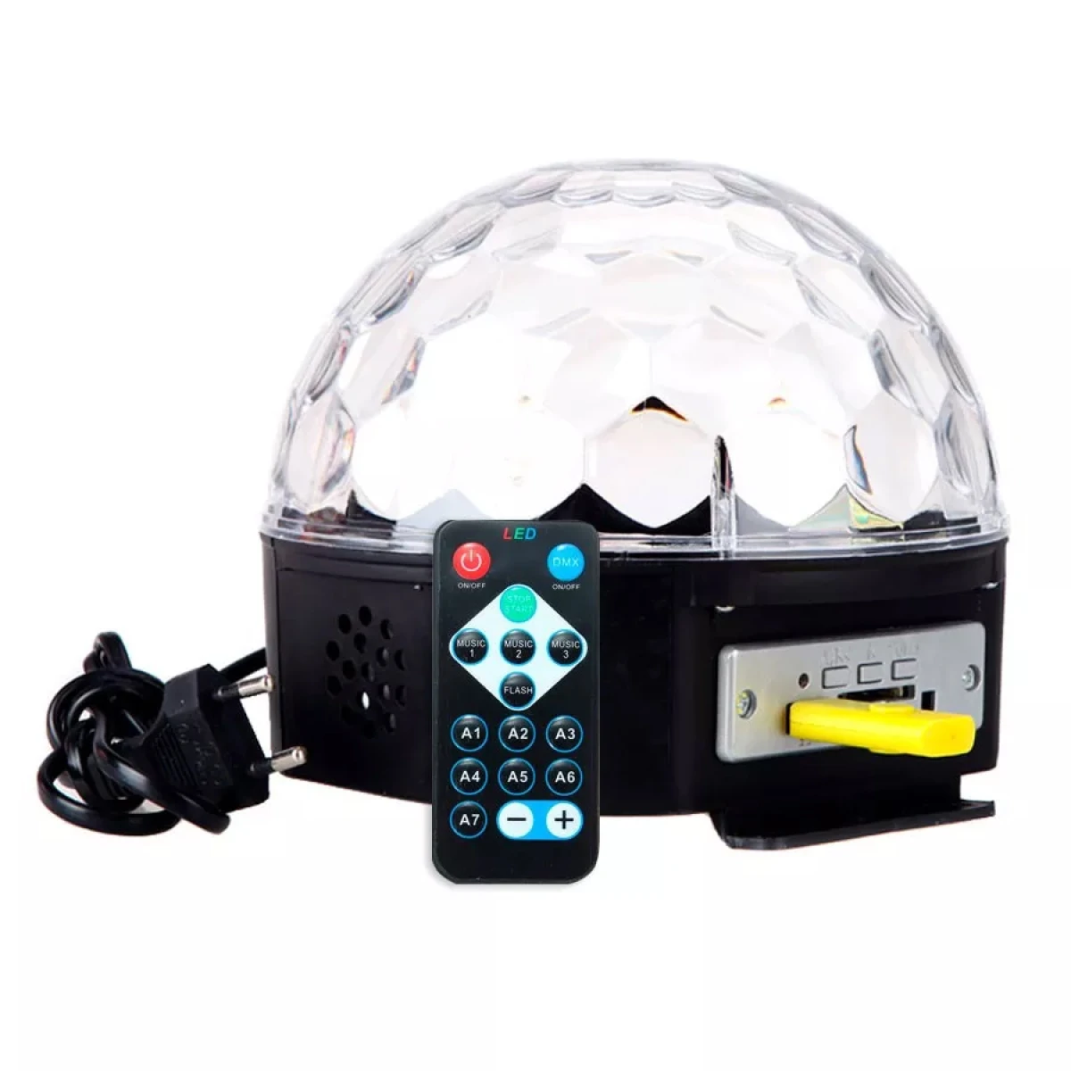 Bola Parlante Discoteca Audiorítmica Luces USB Sd Control 