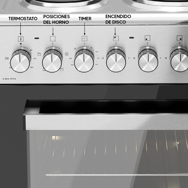 Cocina Eléctrica James C-801 COCINA ELECTRICA JAMES C801 INOX 4803