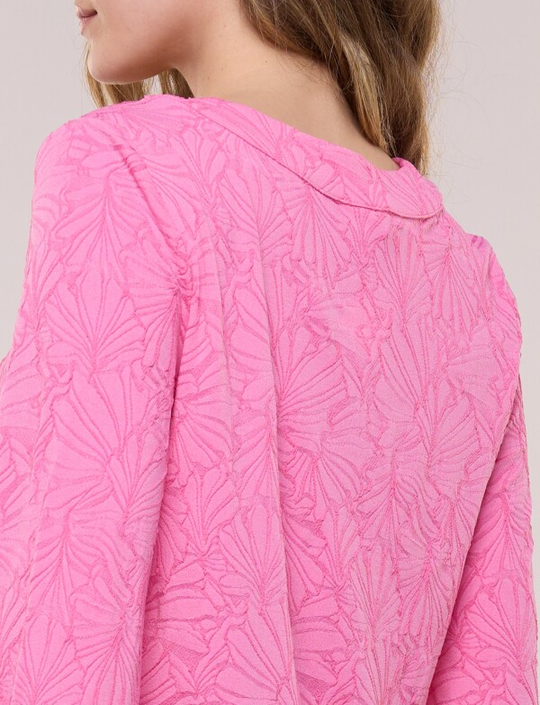 Blusa Texturada Con Relieve Floral ROSA
