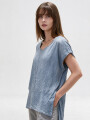Blusa Marixa Azul Grisaceo