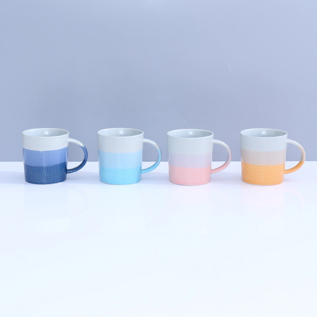 Taza De Cerámica Colores En Contraste - 330ml 