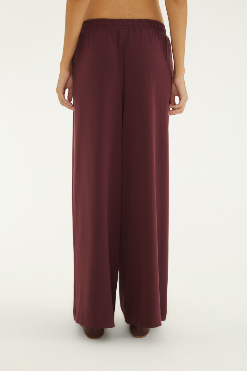 PANTALON ANCHO Bordo