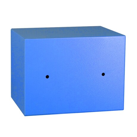 Caja Fuerte Electrónica Modelo Compacto con Código y Llaves Azul