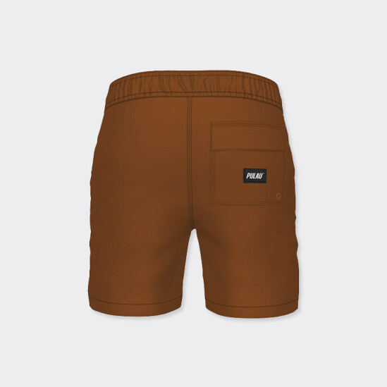 Short Pulau Checker Marron