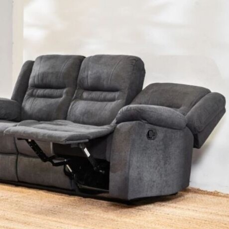 Sillón Reclinable 3 Cuerpos Renno Gris Sillón Reclinable 3 Cuerpos Renno Gris