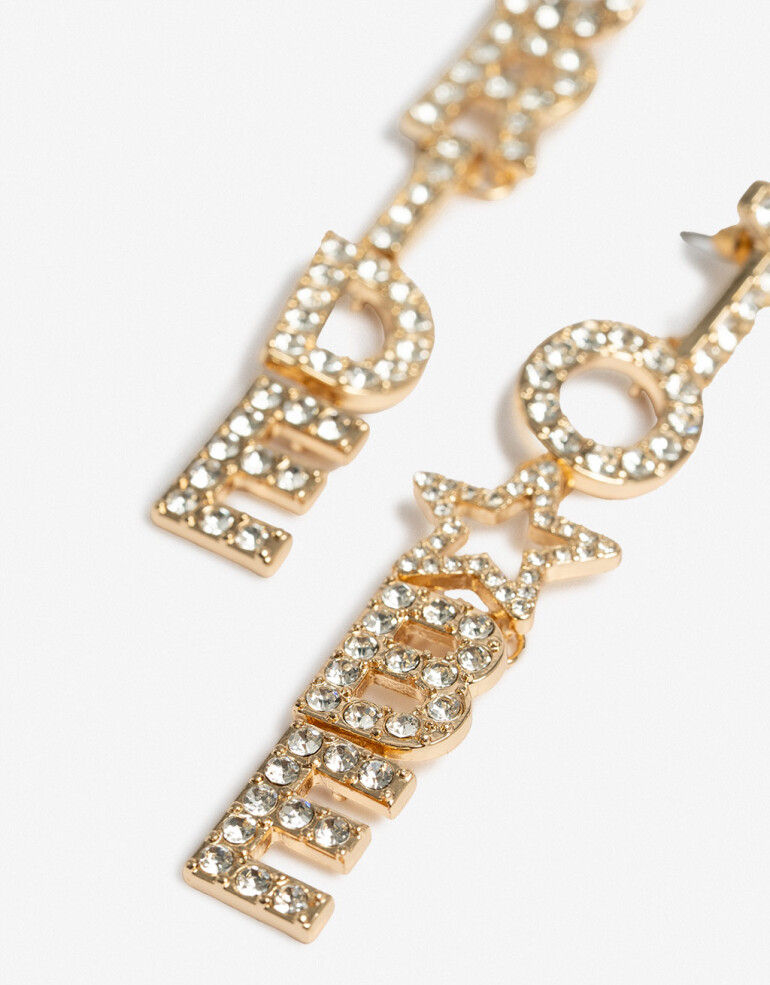 Aros Colgantes Largos Bride To Be Aros Largos Bride To Be - Cristal