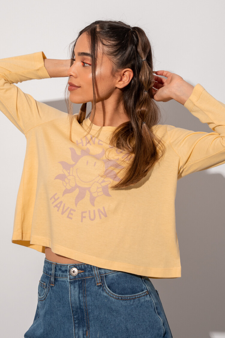 REMERA SUN FUN Amarillo