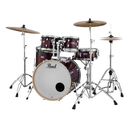 Batería Pearl Decade Maple Fusion Red 5 Cuerpos Con Hardware Batería Pearl Decade Maple Fusion Red 5 Cuerpos Con Hardware