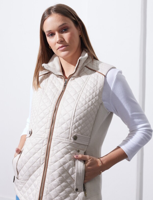 Chaleco Capitoneado BEIGE