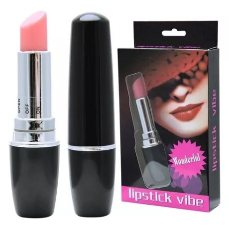 Discreto Vibrador Labial Para Estimular Clitoris Lipsctick Negro