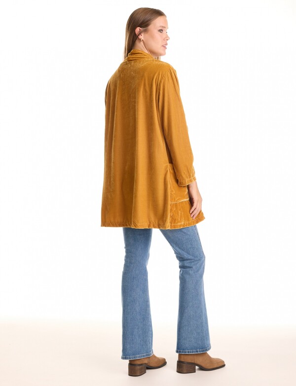 Blazer Velour MOSTAZA