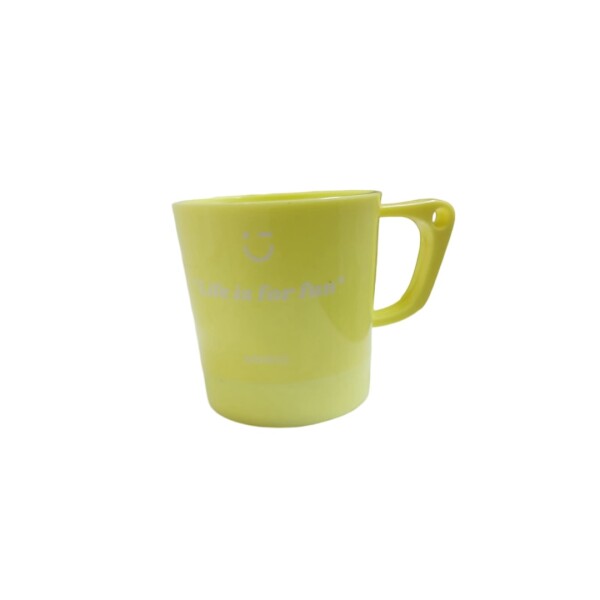 Taza plástica 220ml amarillo