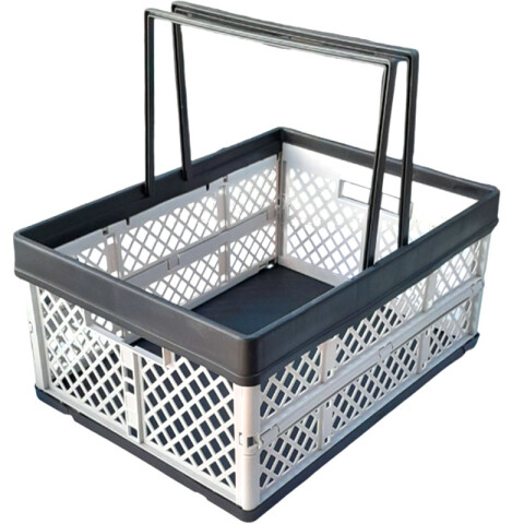 Canasto organizador plegable con asas Canasto Organizador Plegable Con Asas