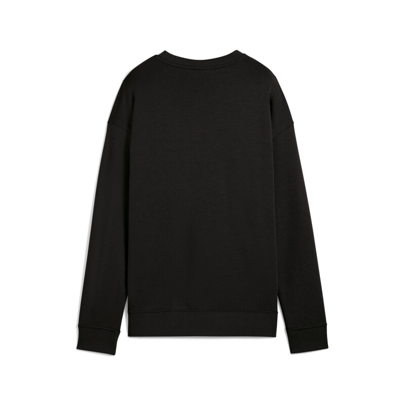 Abrigo ESS SM. Nº1 Logo Relaxed Media larga TR de Mujer Negro