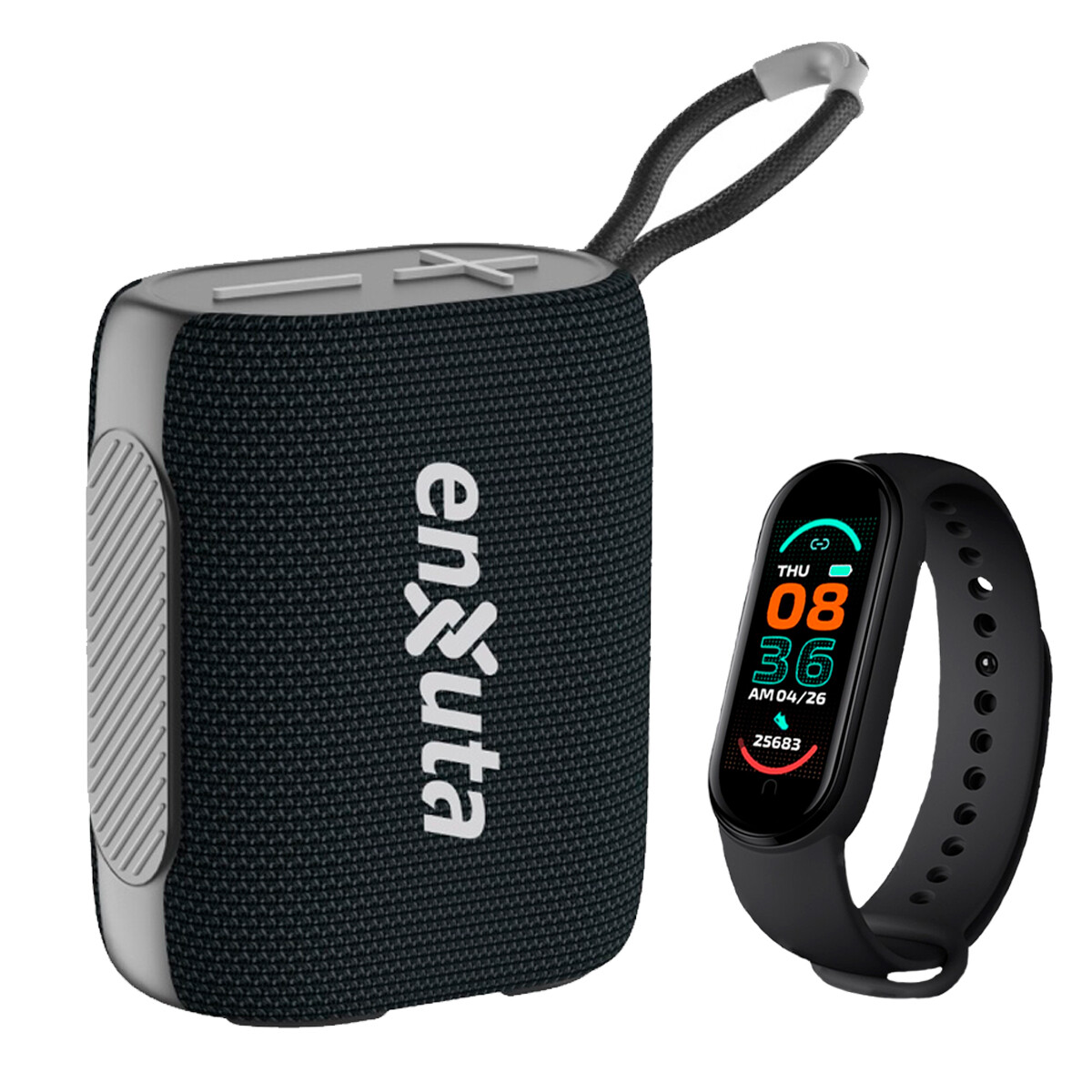 Parlante Portátil Enxuta Apenx295 Bluetooth + Smartwatch 