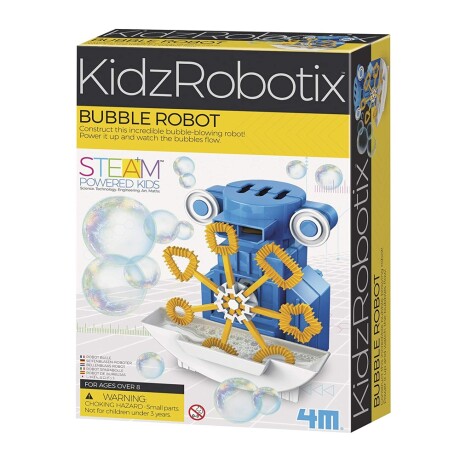 Juego Educativo de Ciencia Robótica 4M Robot de Burbujas Azul