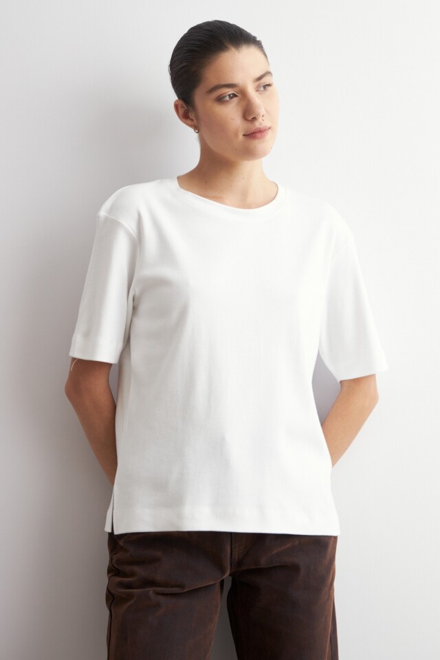 Remera oversized blanco